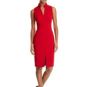 Black Halo Antoinette Pleated-Collar Dress Size 12